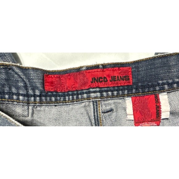 Vintage JNCO Pants 90's Flaming Skull Old School Skater 30"x31" Streetwear Y2K - Picture 10 of 16